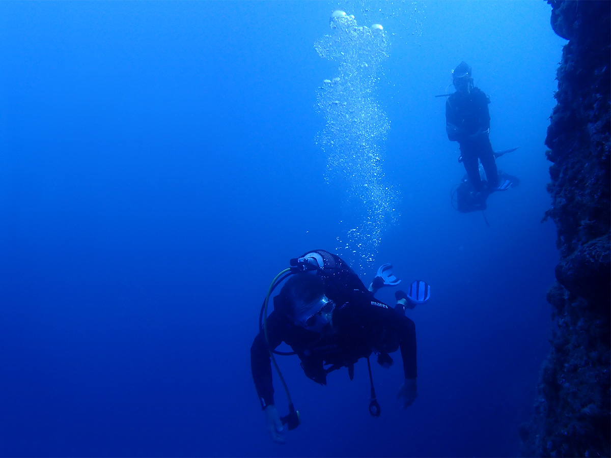 Patmos wall diving 001